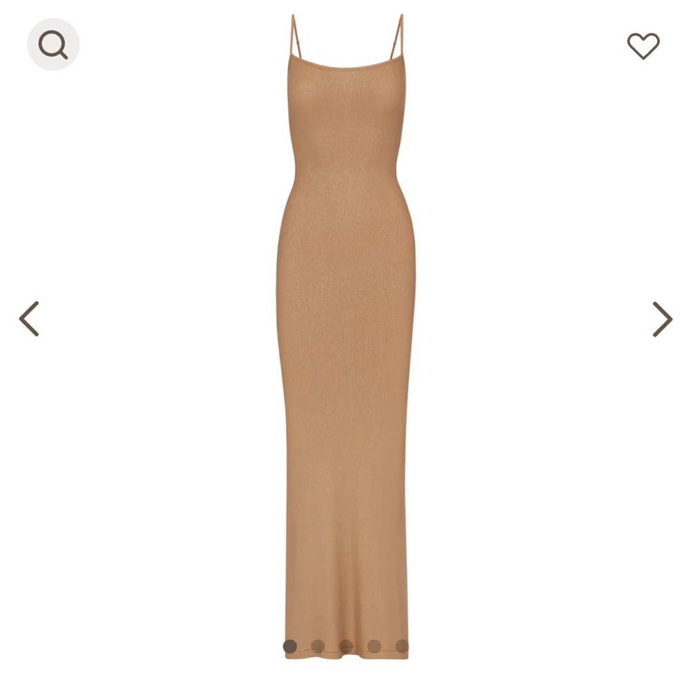 SKIMS LOUNG SHIMMER DRESS SIZE M